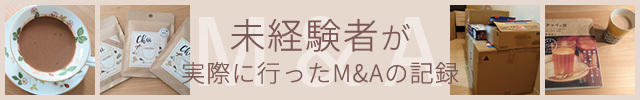 未経験者が実際に行ったM&Aの記録